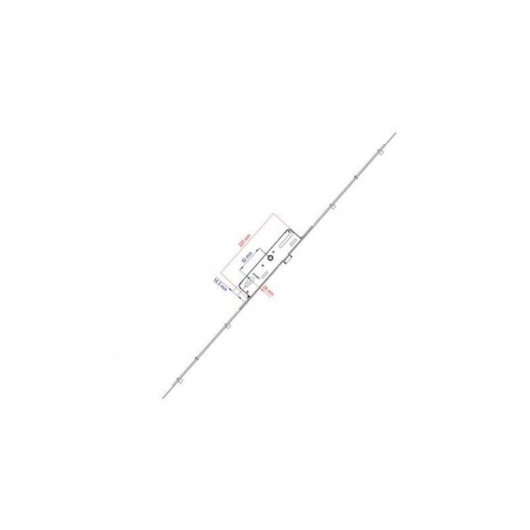 Spanioleta cu broasca multipunct cu inchidere in 4 puncte Kale 28x92 mm