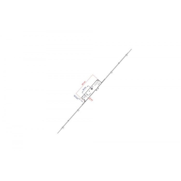 Spanioleta cu broasca multipunct cu inchidere in 4 puncte Kale 35x92 mm