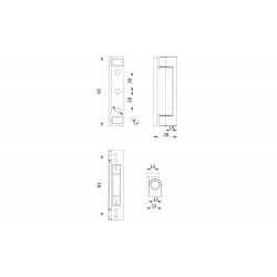 Balama simpla fixa 95mm