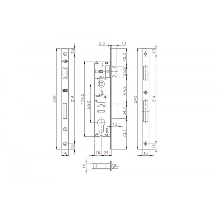 Broasca ingropata cu limba Kale 192P (25x92)