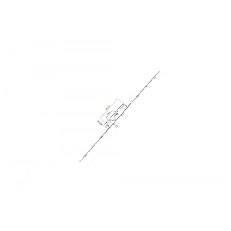 Spanioleta cu broasca multipunct cu inchidere in 4 puncte Vorne 25x85 mm