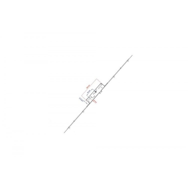 Spanioleta cu broasca multipunct cu inchidere in 4 puncte Vorne 25x92 mm