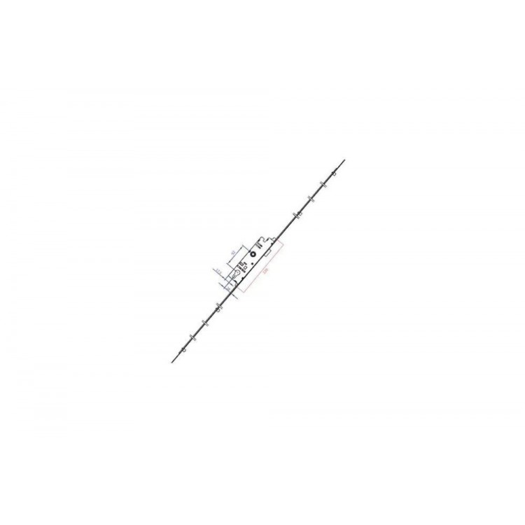 Spanioleta cu broasca multipunct cu inchidere in 4 puncte Vorne 28x92 mm