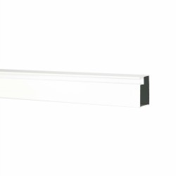 Profil aluminiu plasa tantari 2 metri alb/maro