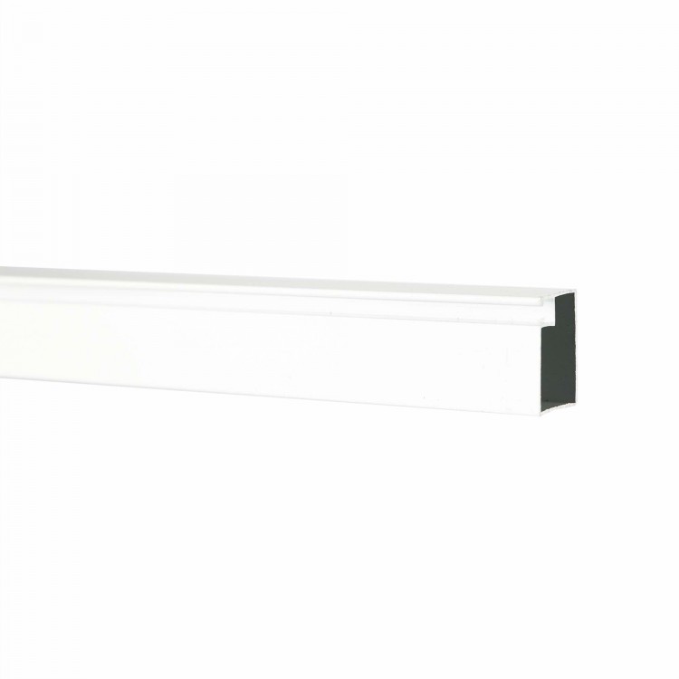 Profil aluminiu plasa tantari 2 metri alb/maro